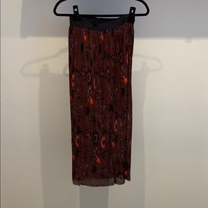 Pleated midi Sandro Skirt